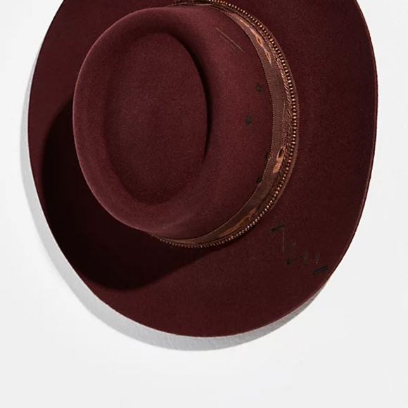 NWT Free People x Mossant Mulholland Layerd Bands Felt Hat - Picture 2 of 9